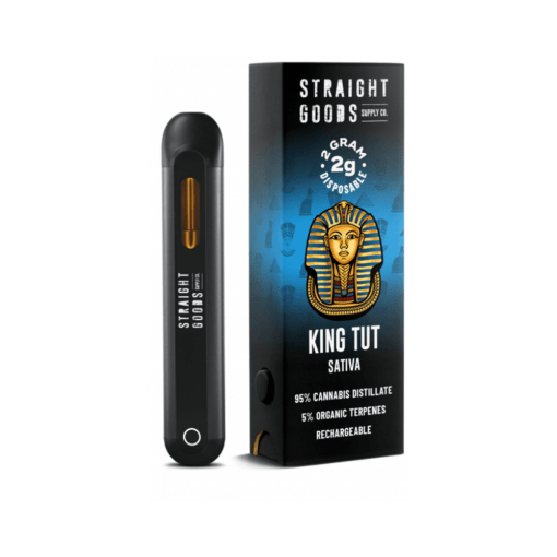 *NEW* Straight Goods 2 GRAM Disposables – King Tut (Sativa)