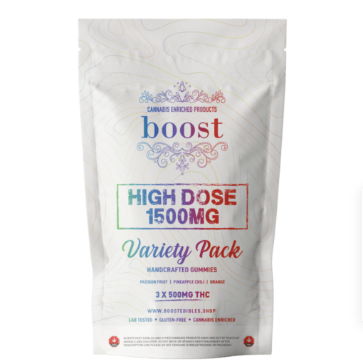 * NEW * Boost THC High Dose – Variety Pack 1500mg Gummies