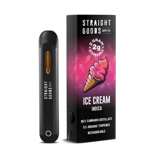 *NEW* Straight Goods 2 GRAM Disposables – Ice Cream (Indica)