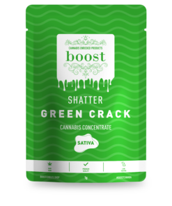 Boost Shatter Green Crack - Cannabis Concentrate - Sativa