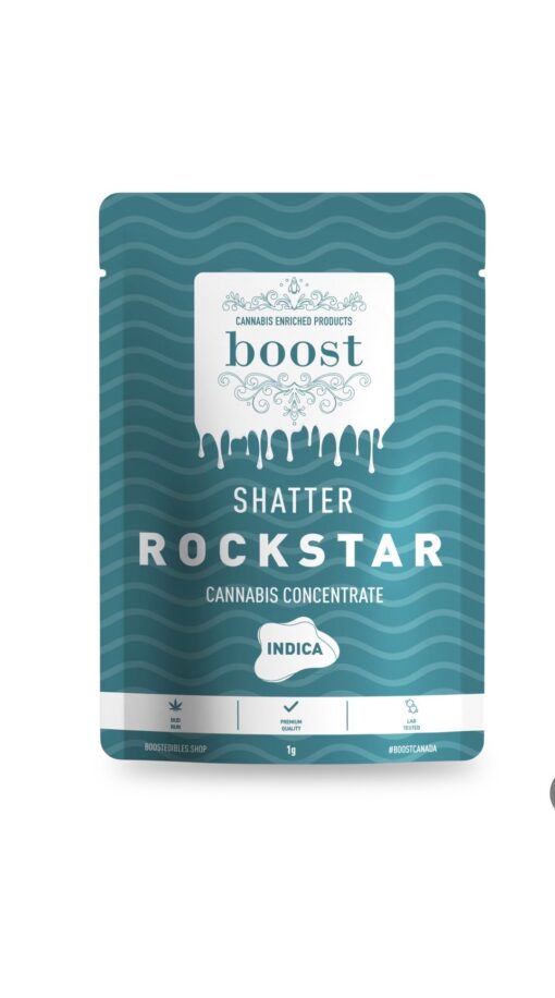 Boost Shatter Rockstar - Cannabis Concentrate - Indica
