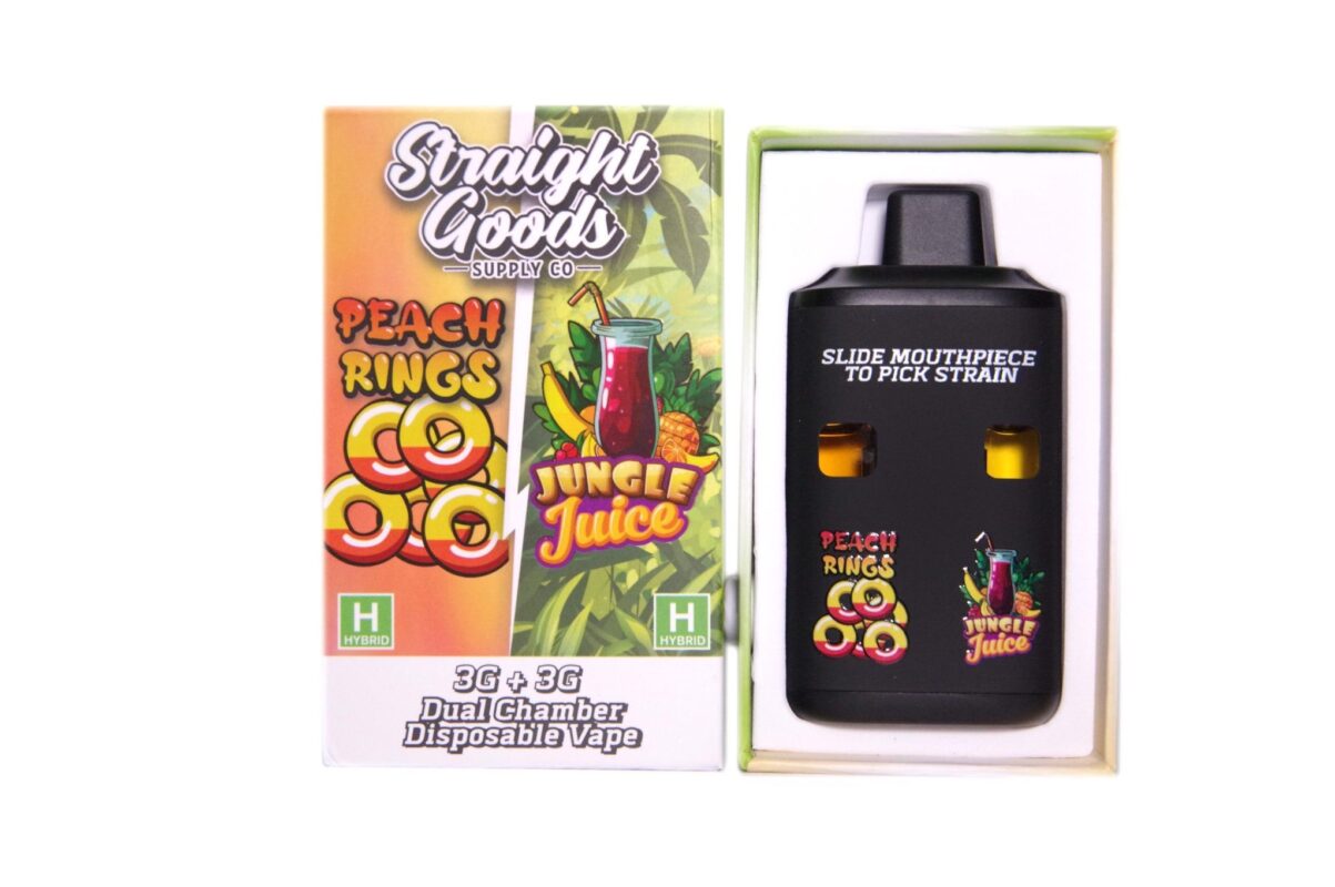 Straight Goods - Peach Rings | Jungle Juice Dual Chamber Vape | Prime Buds