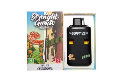 Straight Goods – Dual Chamber Vape – Jaffa Orange + Sequioa 6G THC