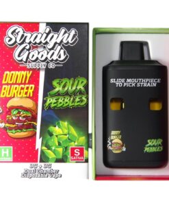 Straight Goods – Dual Chamber Vape – Donny Burger + Sour Pebbles 6G