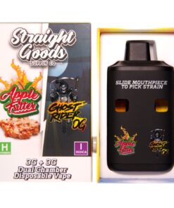 Straight Goods – Dual Chamber Vape – Apple Fritter + Ghost Rider OG 6G THC