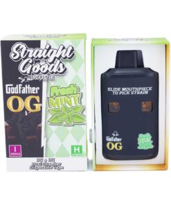 Straight Goods 6G Disposable Pen - Godfather OG (Indica) X Fresh Mint (Hybrid)