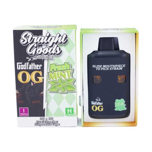 Straight Goods 6G Disposable Pen - Godfather OG (Indica) X Fresh Mint (Hybrid)