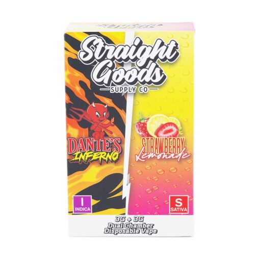 Straight Goods 6G Disposable Pen - Dantes Inferno (Indica) X Strawberry Lemonade (Sativa)