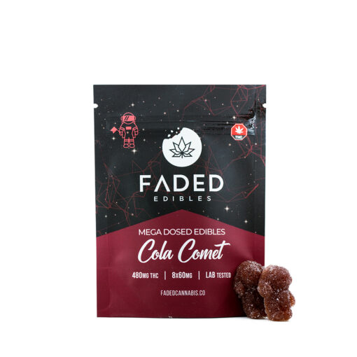 Faded Cannabis Co. Cola Comet 600mg THC Gummies – Nostalgic Cola Flavor