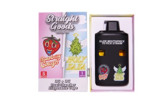 Strawberry Cough (Sativa) x Holy Zaza (Indica) – 6g Straight Goods Disposable