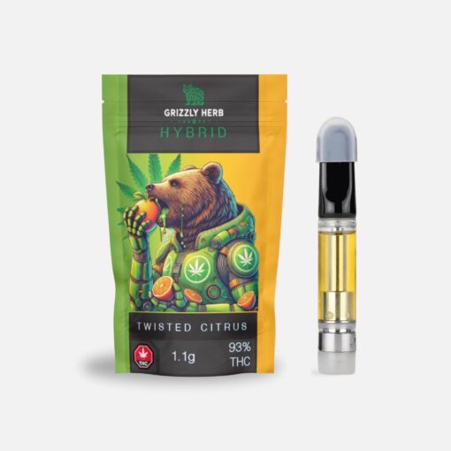 Grizzly Herb – Twisted Citrus (Hybrid) – 1g Cartridge