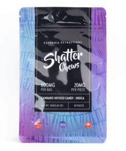 Euphoria Extractions – Shatter Chews (Indica) – 600mg THC
