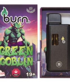 Burn – Green Goblin (Sativa) – 3 g THC Vape Cartridge