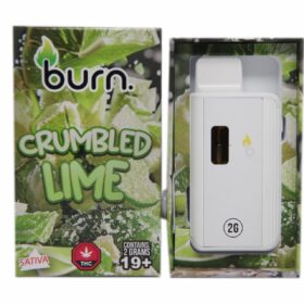 Burn – Crumbled Lime (Sativa) – 2 g Disposable Vape