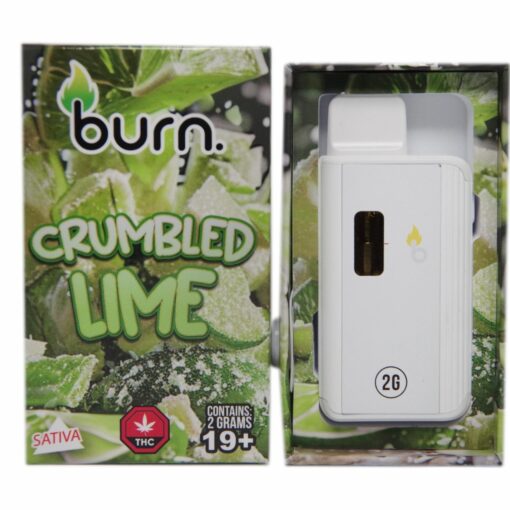 Burn – Crumbled Lime (Sativa) – 2 g Disposable Vape