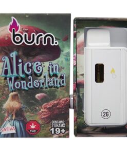 Burn – Alice in Wonderland (Sativa) – 2 g THC Vape Cartridge