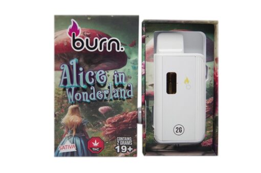 Burn – Alice in Wonderland (Sativa) – 2 g THC Vape Cartridge