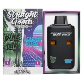 Straight Goods Supply Co – Pine Tar & Mazar Kush (Indica) – 6g THC Vape Cartridge