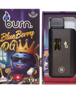 Burn – Blueberry OG - 3g Disposable Vape (Indica)