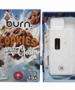 Burn – Cookies and Cream - 2g Disposable Vape (Hybrid)