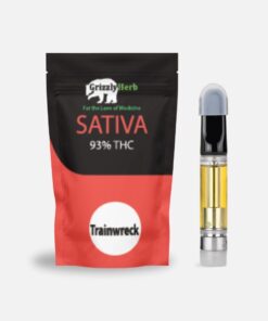 Grizzly Herb – Trainwreck 1g Vape Cartridge (Sativa)