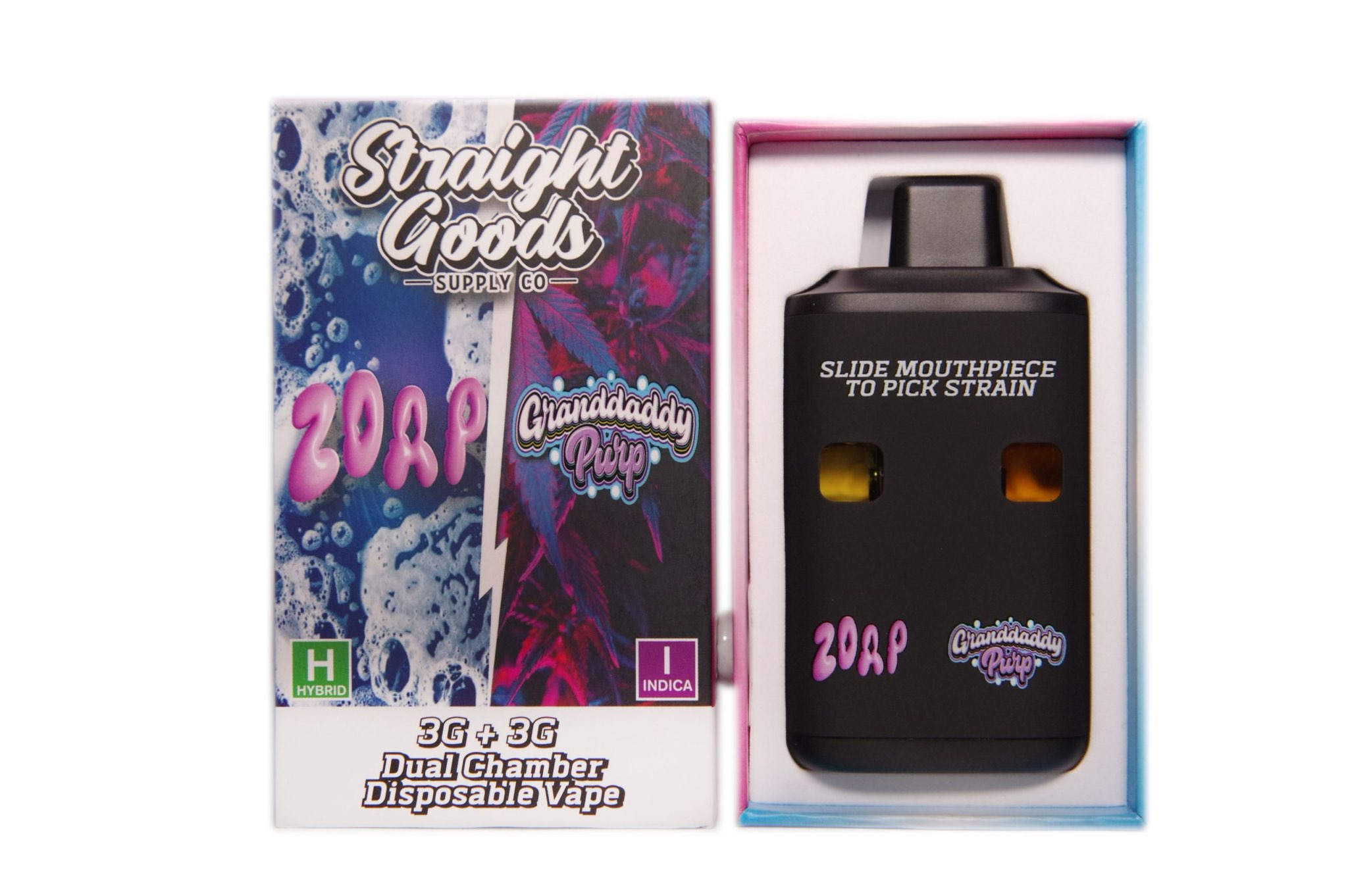 Straight Goods – Zorp x Granddaddy Purp 6g Disposable Pen (Hybrid / Indica Leaning)