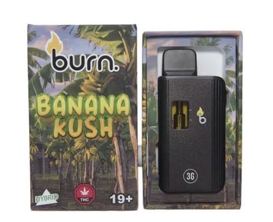 Burn – Banana Kush 3g Disposable Vape (Hybrid)