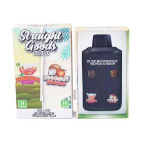 Straight Goods 6G Disposable Vape – Morning Punch (Hybrid) x Coconut Peach (Hybrid)