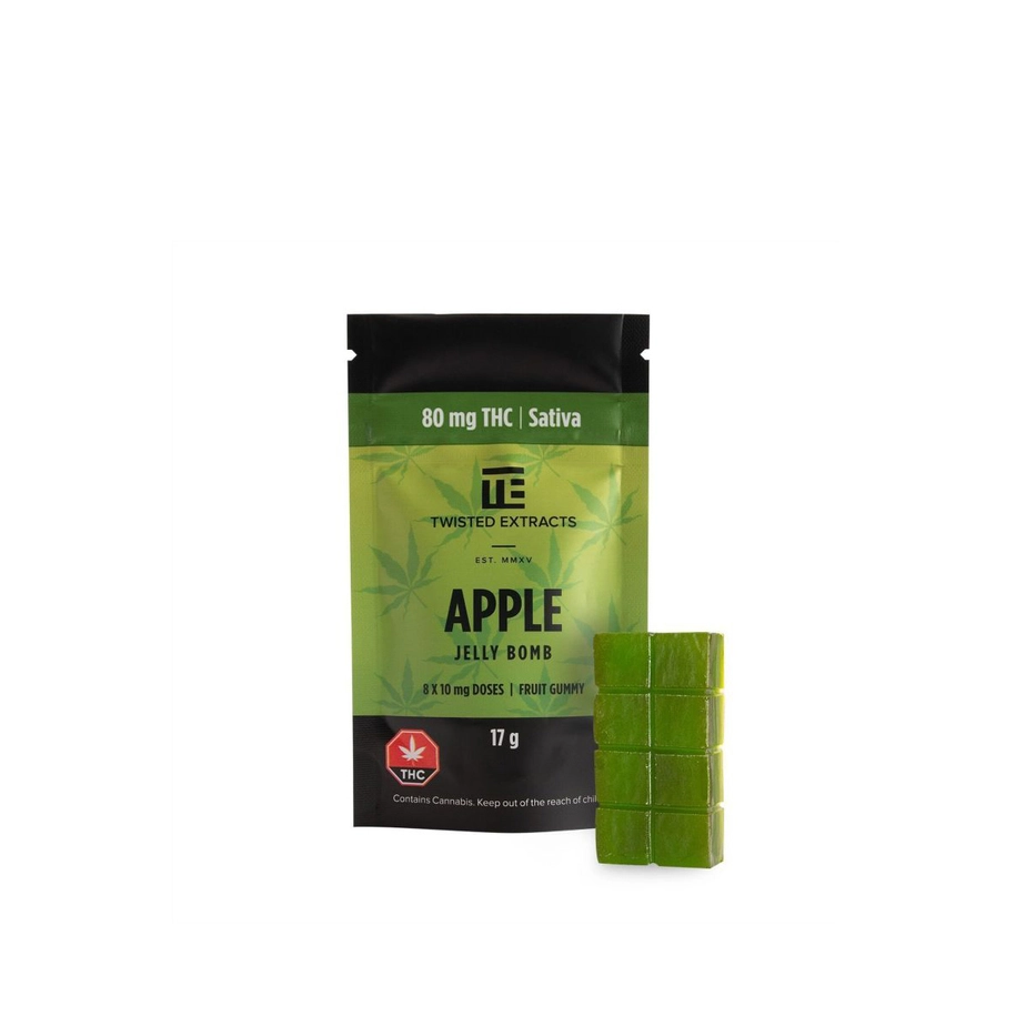 Twisted Edibles - Apple 80mg THC Sativa