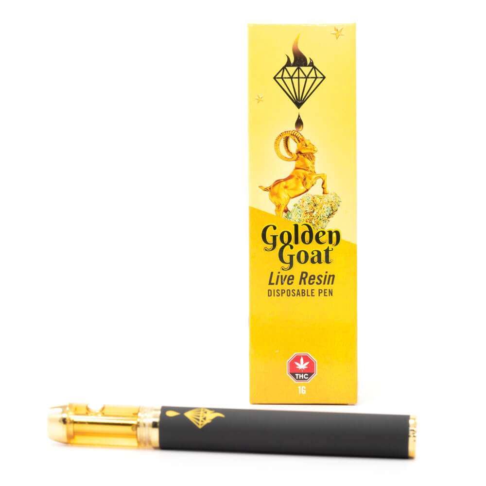 1g Diamond Concentrates Golden Goat – Live Resin Disposable Vape