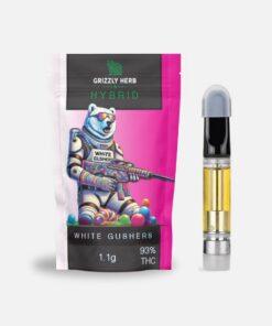 Grizzly Herb – White Gushers (Hybrid) – 1g Cartridge