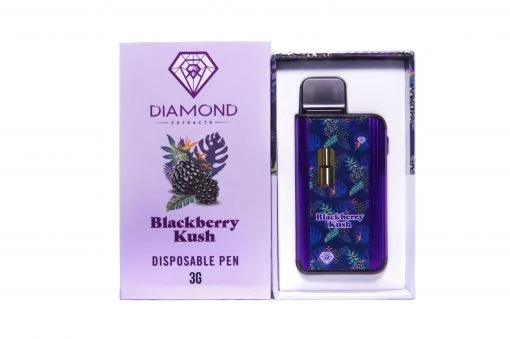 Diamond Disposable Vapes – Blackberry Kush (Hybrid) (3 Gram)