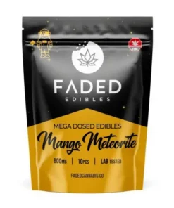 Faded Cannabis Co. Mango Meteorite 600mg THC Gummies – Tropical Mango Bliss