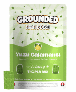 Grounded High Dose Yuzu Calamansi THC Gummies – 1000mg THC – Exotic Citrus Elation