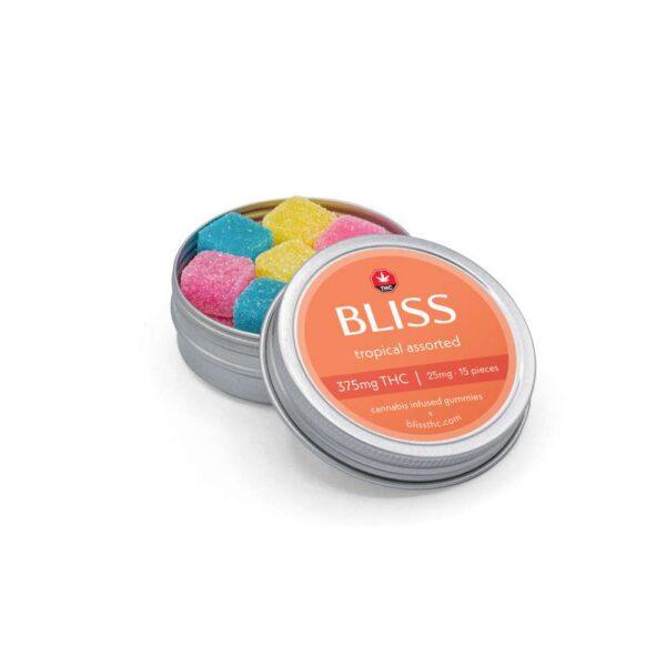 Bliss Edibles - Tropical Assorted 375mg THC