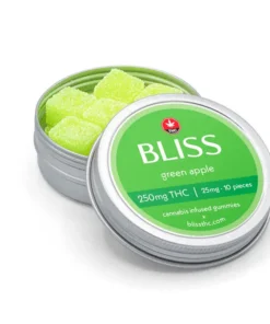 Bliss Edibles -  Green Apple 250mg THC