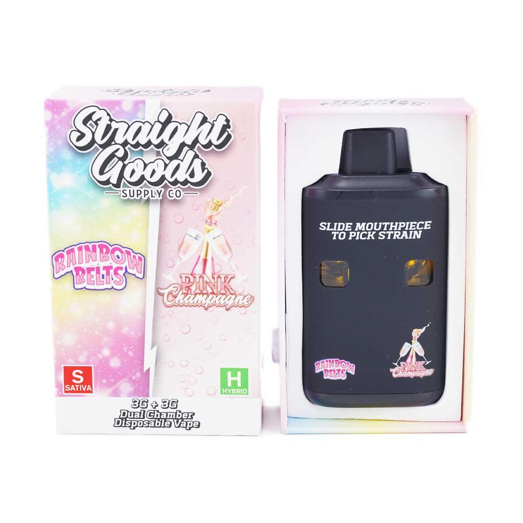 Straight Goods 6G Disposable Pen - Rainbow Belts (Sativa) X Pink Champagne (Hybrid)
