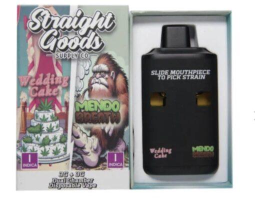 Wedding Cake (Indica) x Mendo Breath (Indica) – 6g Straight Goods Disposable