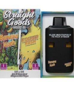Straight Goods 6G Disposable Pen – Banana Kush (Indica) & Kosher Kush (Indica)