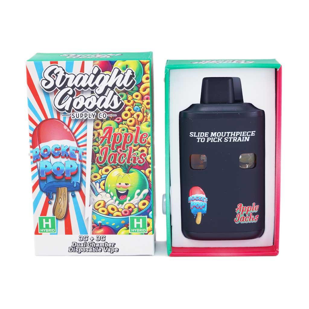 Straight Goods 6G Disposable Pen - Rocket Pop (Hybrid) x Apple Jack (Hybrid)