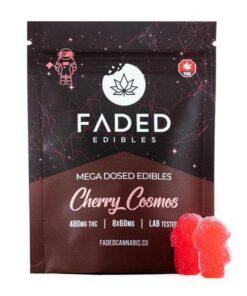 Faded Cannabis Co. Cherry Cosmos 600mg THC Gummies – Classic Cherry Indulgence