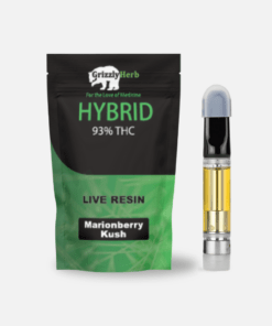 Grizzly Herb Marionberry Kush Live Resin Cartridge 1.1g Hybrid