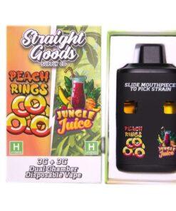 Straight Goods 6G Disposable Pen – Peach Rings (Hybrid) x Jungle Juice (Hybrid)