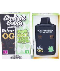 Straight Goods 6G Disposable Pen - Fresh Mints (Hybrid) x Godfather OG (Indica)