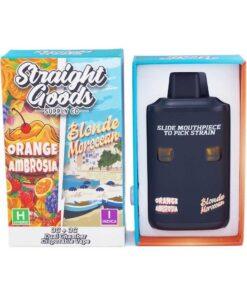 Straight Goods 6G Disposable Pen - Orange Ambrosia (Hybrid) X Blonde Moroccan (Indica)