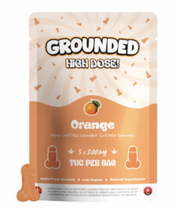 Grounded High Dose! Orange – 5 x 200mg THC Gummies (1000mg Total)