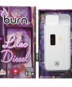 Burn - Lilac Diesel – 2g Disposable Vape (Sativa)