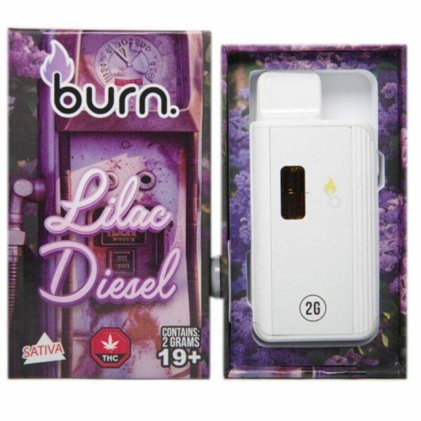 Burn - Lilac Diesel – 2g Disposable Vape (Sativa)