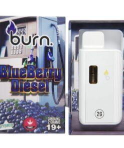 Burn - Blueberry Diesel – 2g Disposable Vape (Hybrid)