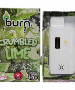 Burn – Crumbled Lime - 2g Disposable Vape (Sativa)